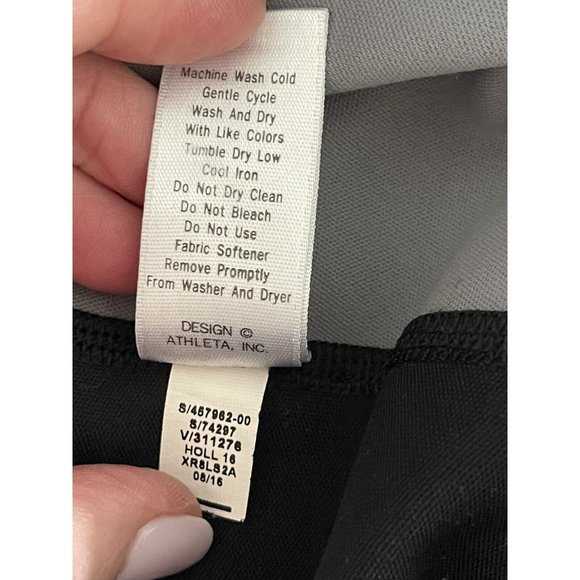 ATHLETA WAVES STEALTH 7/8 TIGHT PANTS YOGA GYM FITNESS BLACK‎ S  #457962  $108 - Picture 7 of 11